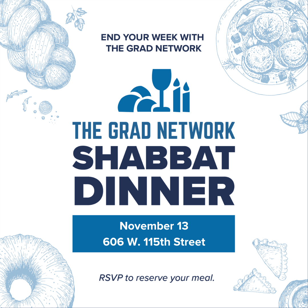 The Grad Network Shabbat Dinner | Nov. 13 - logo